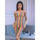 Rainbow Fishnet Bodystocking