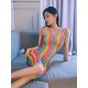 Rainbow Fishnet Bodystocking