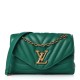 LOUIS VUITTON Calfskin New Wave Chain Bag MM Emerald